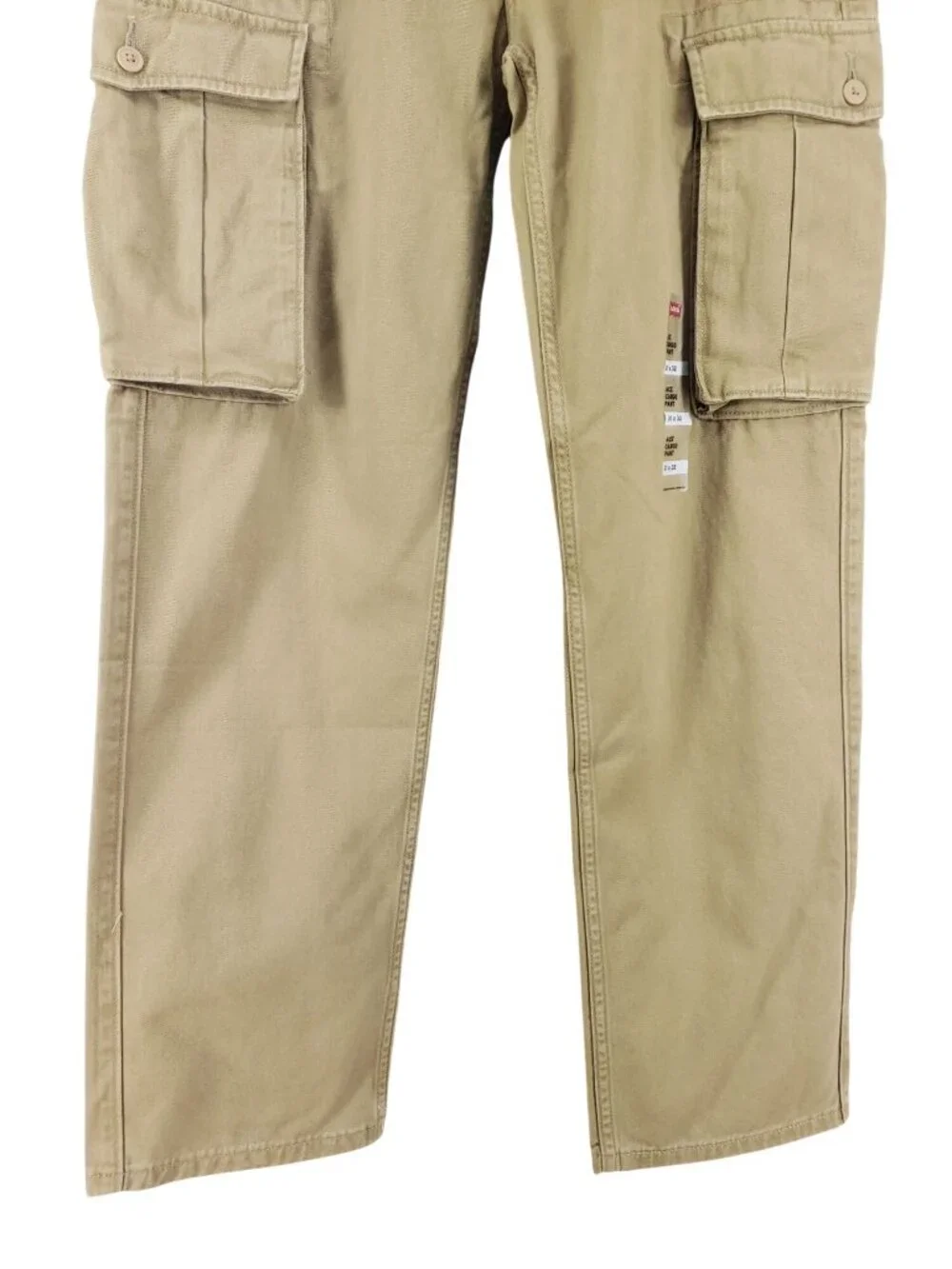 Levis Relaxed Fit Cargo Pants Mens 31x32 Tan Chino Tapered Leg